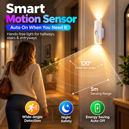 ✨ Magnetic Smart Motion Sensor with RGB Lighting – Customizable Ambience 🌈💡