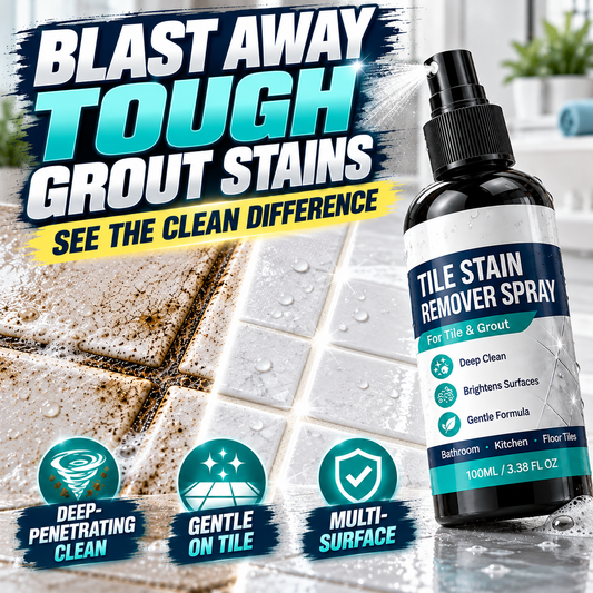 🧼🎯 Grout Cleaning Spray – Easy Care for Tile Lines & Damp-Area Stains