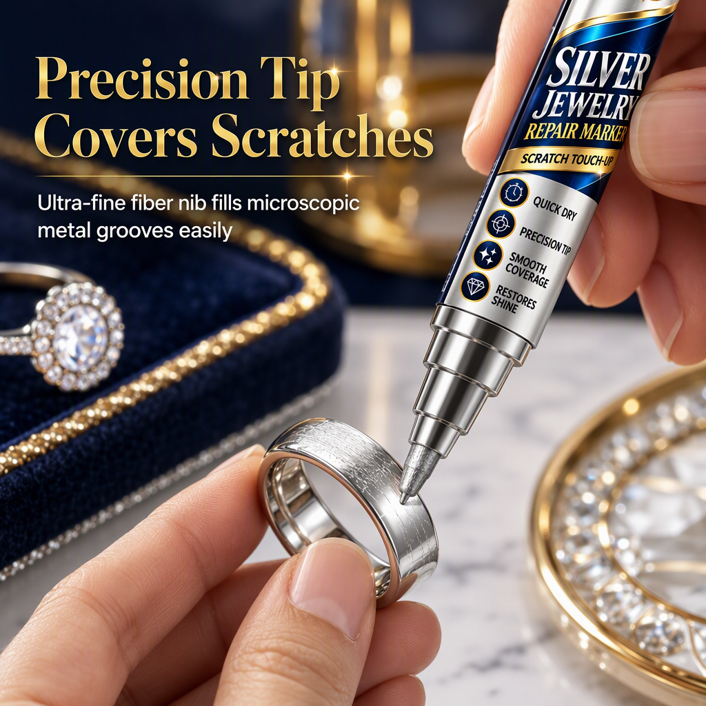 🔥 BUY 1 GET 1 FREE Today!💍 Give Your Favorite Jewelry a Glow-Up! Precision Touch-Up Pen for Fine Scuffs & Dull Spots