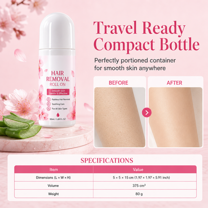 📢📢50% OFF !! ⏰Gentle Smooth Roll-On Body Hair Removal